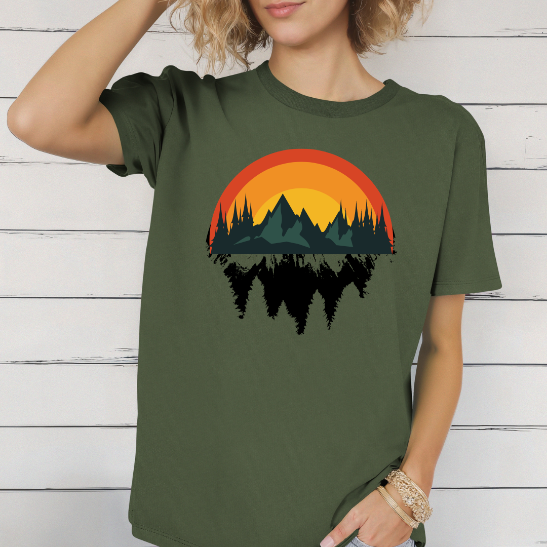 Mountain sunset t-shirt