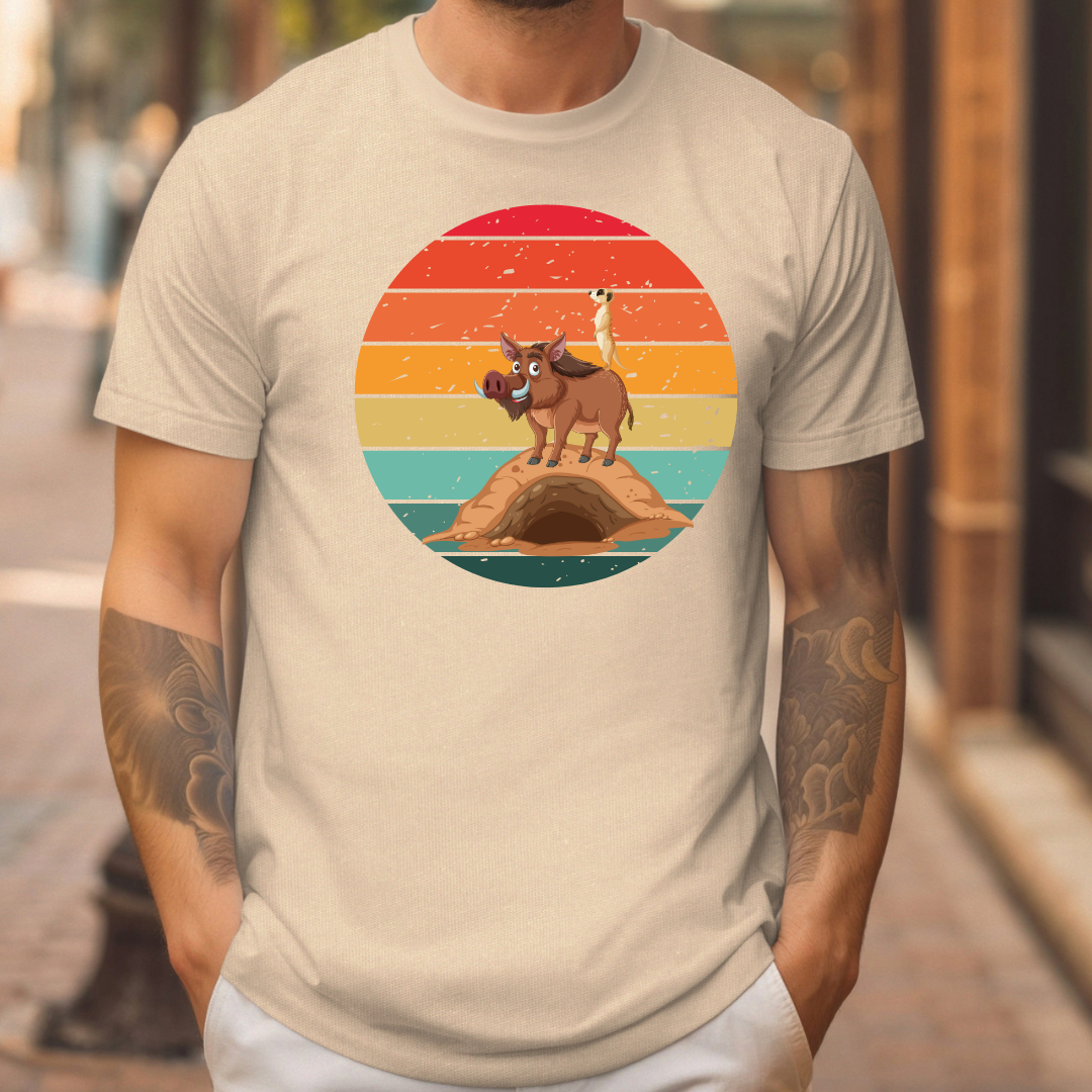 Meerkat on a hog t-shirt