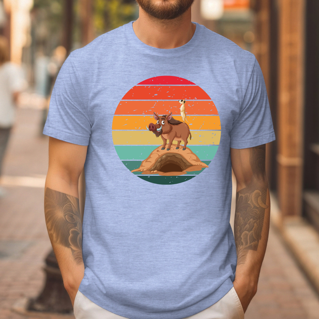Meerkat on a hog t-shirt