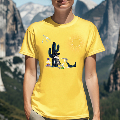 Skeleton and tequila t-shirt