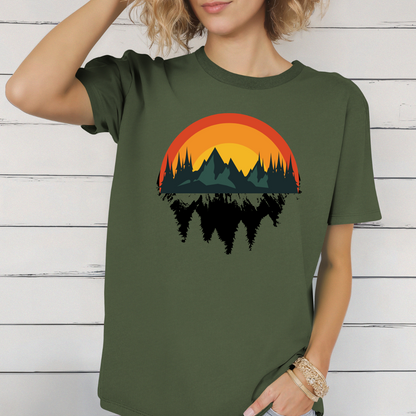 Mountain sunset t-shirt