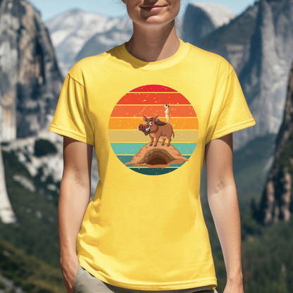 Meerkat on a hog t-shirt