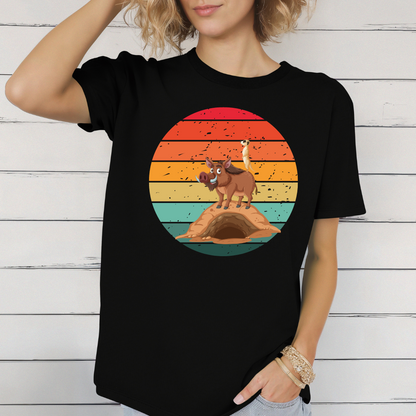 Meerkat on a hog t-shirt