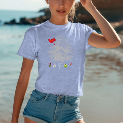 Red bird t-shirt